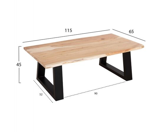 ΤΡΑΠΕΖΙ ΣΑΛΟΝΙΟΥ SOFIA SLIM HM8502.21 ΞΥΛΟ ΑΚΑΚΙΑΣ ΣΕ ΑΝΟΙΧΤΟ ΦΥΣΙΚΟ 115x65x45Υεκ. - ΤΡΑΠΕΖΑΚΙΑ ΣΑΛΟΝΙΟΥ στο Milonadakis.gr