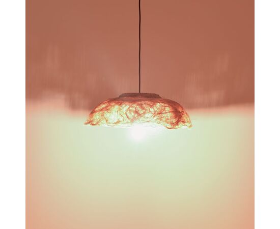 Φωτιστικό οροφής Pictere Inart abaca ξύλο σε φυσικό χρώμα Φ50x20εκ - ΦΩΤΙΣΤΙΚΑ ΟΡΟΦΗΣ στο Milonadakis.gr