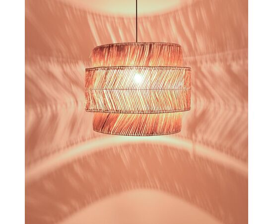 Φωτιστικό οροφής Zeniole Inart abaca σε φυσικό χρώμα Φ60x50εκ - ΦΩΤΙΣΤΙΚΑ ΟΡΟΦΗΣ στο Milonadakis.gr