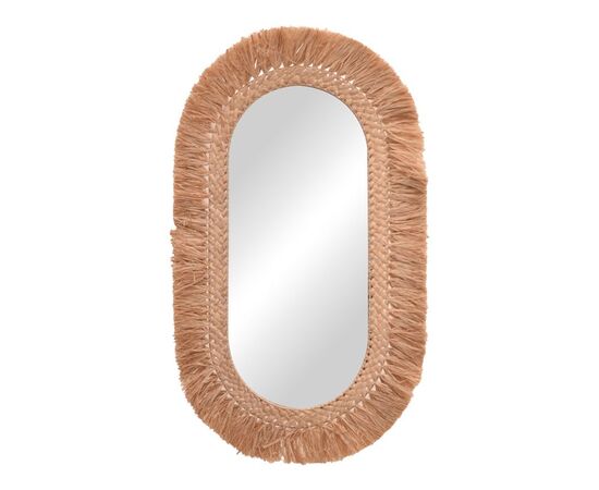 Καθρέπτης Bohnile Inart sisal σε φυσικό χρώμα 70x4x120εκ - ΚΑΘΡΕΠΤΕΣ στο Milonadakis.gr