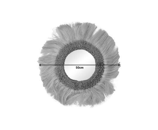 Καθρέπτης Fraklone Inart abaca σε φυσικό χρώμα Φ50x4εκ - ΚΑΘΡΕΠΤΕΣ στο Milonadakis.gr