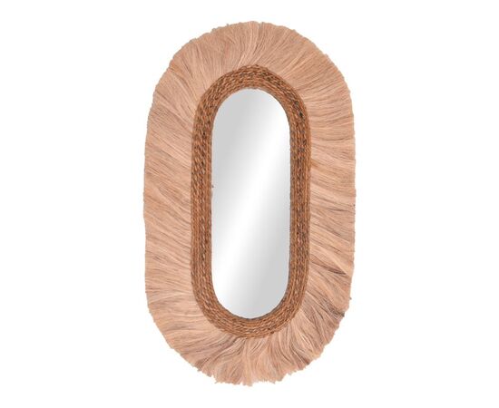 Καθρέπτης Nabore Inart abaca σε φυσικό χρώμα 55x4x96εκ - ΚΑΘΡΕΠΤΕΣ στο Milonadakis.gr