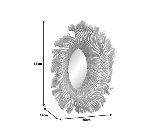 Καθρέπτης Tolle Inart abaca σε φυσικό χρώμα 65x85x17εκ - ΚΑΘΡΕΠΤΕΣ στο Milonadakis.gr