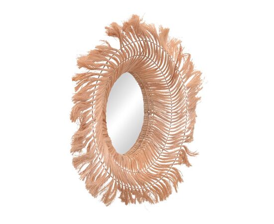 Καθρέπτης Tolle Inart abaca σε φυσικό χρώμα 65x85x17εκ - ΚΑΘΡΕΠΤΕΣ στο Milonadakis.gr