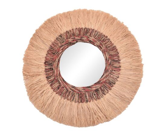 Καθρέπτης Paranome Inart sisal και abaca σε φυσικό χρώμα Φ115x4εκ - ΚΑΘΡΕΠΤΕΣ στο Milonadakis.gr