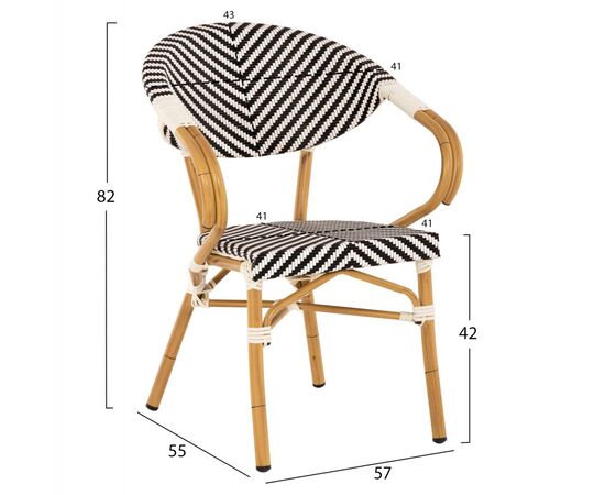 ΠΟΛΥΘΡΟΝΑ BAMBOO LOOK HM5861.01 ΜΑΥΡΟ-ΛΕΥΚΟ 57x55x82 εκ. - ΚΑΡΕΚΛΕΣ - ΠΟΛΥΘΡΟΝΕΣ στο Milonadakis.gr