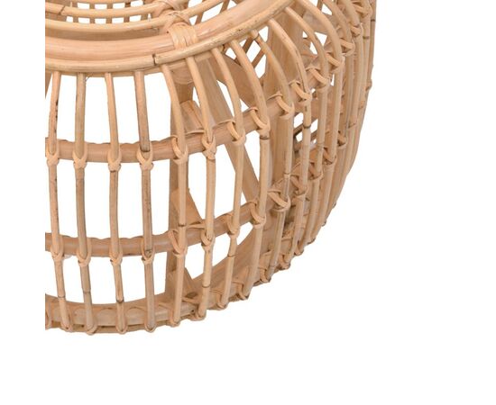 Σκαμπό Rajesty pakoworld rattan pe σε φυσική απόχρωση Φ60x46εκ - ΣΚΑΜΠΩ στο Milonadakis.gr