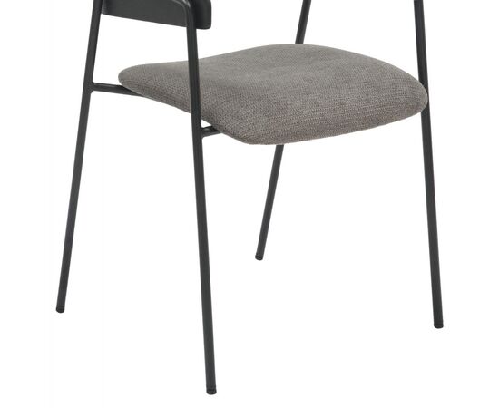 ΚΑΡΕΚΛΑ ΤΡΑΠΕΖΑΡΙΑΣ KORIN HM9975.02 ΜΕΤΑΛΛΟ & ΞΥΛΟ ΜΑΥΡΟ-ΥΦΑΣΜΑ ΓΚΡΙ 54x51x72,5Υεκ - ΚΑΡΕΚΛΕΣ - ΠΟΛΥΘΡΟΝΕΣ ΕΣ. στο Milonadakis.gr