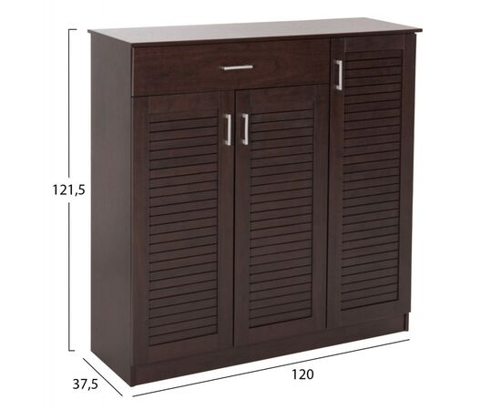 ΠΑΠΟΥΤΣΟΘΗΚΗ-ΝΤΟΥΛΑΠΑ PROΒY HM9607.01 ΜΕΛΑΜΙΝΗ WENGE 120x37,5x121,5Υεκ. - ΝΤΟΥΛΑΠΙΑ - ΠΑΠΟΥΤΣΟΘΗΚΕΣ στο Milonadakis.gr