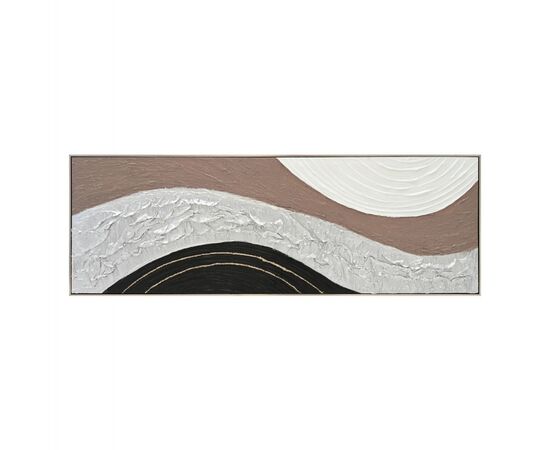 ΠΙΝΑΚΑΣ ΤΟΙΧΟΥ ABSTRACT HM4552.02 ΜΕ ΚΟΡΝΙΖΑ ΜΠΕΖ-ΚΑΜΒΑΣ-ΧΕΙΡΟΠΟΙΗΤΟΣ 152x4.5x52Υεκ. - ΠΙΝΑΚΕΣ στο Milonadakis.gr