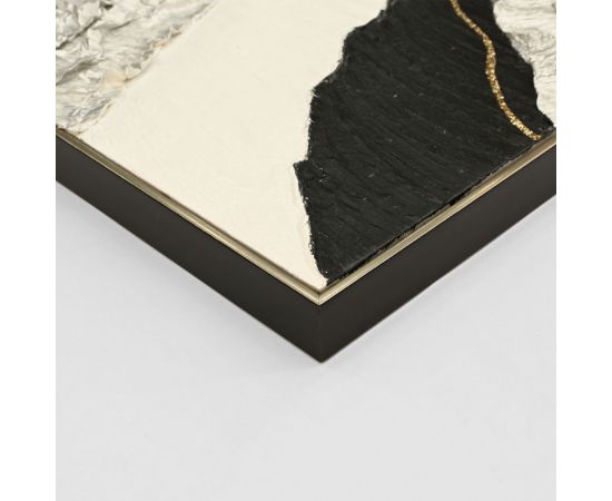 ΠΙΝΑΚΑΣ ΤΟΙΧΟΥ ABSTRACT HM4553.02 ΜΕ ΚΟΡΝΙΖΑ ΜΠΕΖ-ΚΑΜΒΑΣ-ΧΕΙΡΟΠΟΙΗΤΟΣ 82x4.5x122Υεκ - ΠΙΝΑΚΕΣ στο Milonadakis.gr