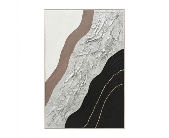ΠΙΝΑΚΑΣ ΤΟΙΧΟΥ ABSTRACT HM4553.02 ΜΕ ΚΟΡΝΙΖΑ ΜΠΕΖ-ΚΑΜΒΑΣ-ΧΕΙΡΟΠΟΙΗΤΟΣ 82x4.5x122Υεκ - ΠΙΝΑΚΕΣ στο Milonadakis.gr