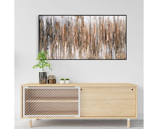 ΠΙΝΑΚΑΣ ΤΟΙΧΟΥ ABSTRACT HM4574.01 ΜΕ ΚΟΡΝΙΖΑ ΜΑΥΡΗ-ΚΑΜΒΑΣ 142x4.5x72Υεκ - ΠΙΝΑΚΕΣ στο Milonadakis.gr