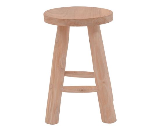 Σκαμπό Verenity pakoworld teak ξύλο σε φυσική απόχρωση Φ30x45εκ - ΣΚΑΜΠΩ στο Milonadakis.gr