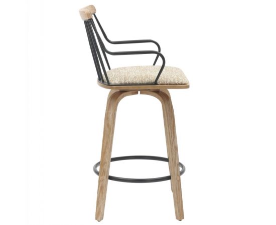 ΣΚΑΜΠΟ ΜΠΑΡ JUDI HM9985.01 WHITE WASH Κ.Π.-ΜΑΥΡΟ ΜΕΤΑΛΛΟ-ΜΠΕΖ ΥΦΑΣΜΑ 48x52x92Υεκ - ΣΚΑΜΠΟ ΜΠΑΡ στο Milonadakis.gr