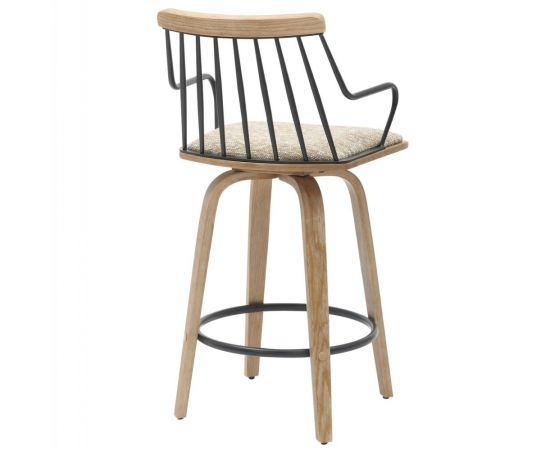 ΣΚΑΜΠΟ ΜΠΑΡ JUDI HM9985.01 WHITE WASH Κ.Π.-ΜΑΥΡΟ ΜΕΤΑΛΛΟ-ΜΠΕΖ ΥΦΑΣΜΑ 48x52x92Υεκ - ΣΚΑΜΠΟ ΜΠΑΡ στο Milonadakis.gr