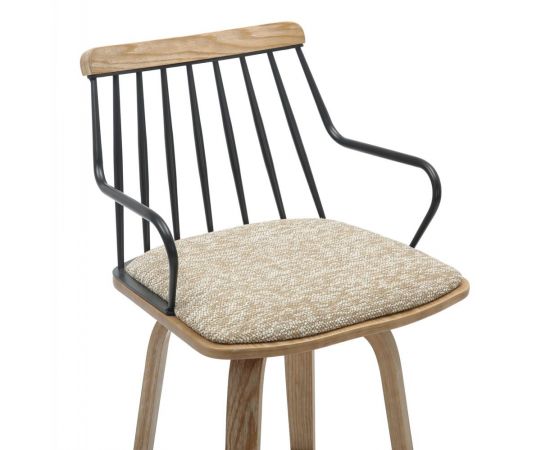 ΣΚΑΜΠΟ ΜΠΑΡ JUDI HM9985.01 WHITE WASH Κ.Π.-ΜΑΥΡΟ ΜΕΤΑΛΛΟ-ΜΠΕΖ ΥΦΑΣΜΑ 48x52x92Υεκ - ΣΚΑΜΠΟ ΜΠΑΡ στο Milonadakis.gr