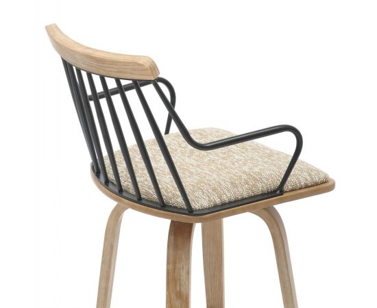 ΣΚΑΜΠΟ ΜΠΑΡ JUDI HM9985.01 WHITE WASH Κ.Π.-ΜΑΥΡΟ ΜΕΤΑΛΛΟ-ΜΠΕΖ ΥΦΑΣΜΑ 48x52x92Υεκ - ΣΚΑΜΠΟ ΜΠΑΡ στο Milonadakis.gr