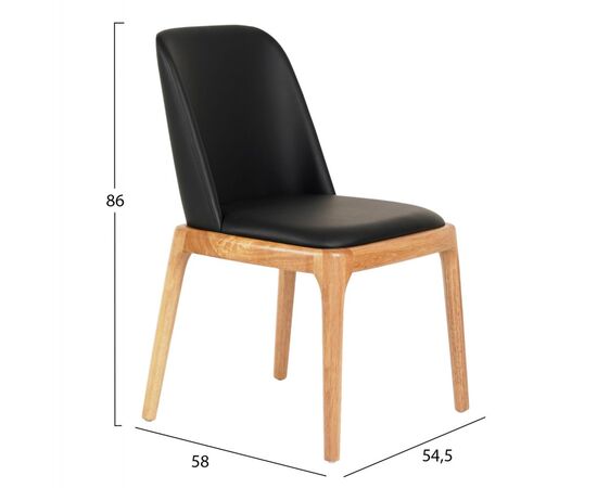 KΑΡΕΚΛΑ ΤΡΑΠΕΖΑΡΙΑΣ FURLAN HM9944.01 RUBBERWOOD-ΜΑΥΡΟ PU 54,5x58x86Υεκ - ΚΑΡΕΚΛΕΣ - ΠΟΛΥΘΡΟΝΕΣ ΕΣ. στο Milonadakis.gr