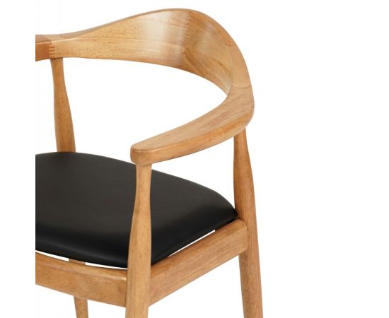 ΠΟΛΥΘΡΟΝΑ ΤΡΑΠΕΖΑΡΙΑΣ ADOR HM9948.01 RUBBERWOOD ΣΕ ΟΑΚ ΚΑΙ ΜΑΥΡΟ PU 62x54x76,5Υεκ - ΚΑΡΕΚΛΕΣ - ΠΟΛΥΘΡΟΝΕΣ ΕΣ. στο Milonadakis.gr