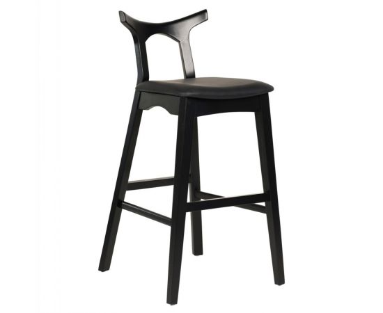 ΣΚΑΜΠΟ ΜΠΑΡ USOPP HM9951.02 RUBBERWOOD & PU ΣΕ ΜΑΥΡΟ 49x53x99,5Υεκ. - ΣΚΑΜΠΟ ΜΠΑΡ στο Milonadakis.gr