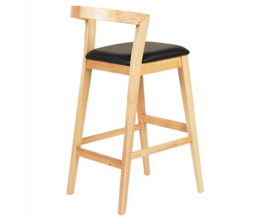 ΣΚΑΜΠΟ ΜΠΑΡ NAMI HM9952.01 RUBBERWOOD ΣΕ ΟΑΚ-ΜΑΥΡΟ PU 47,5x59x102,5Υεκ. - ΣΚΑΜΠΟ ΜΠΑΡ στο Milonadakis.gr