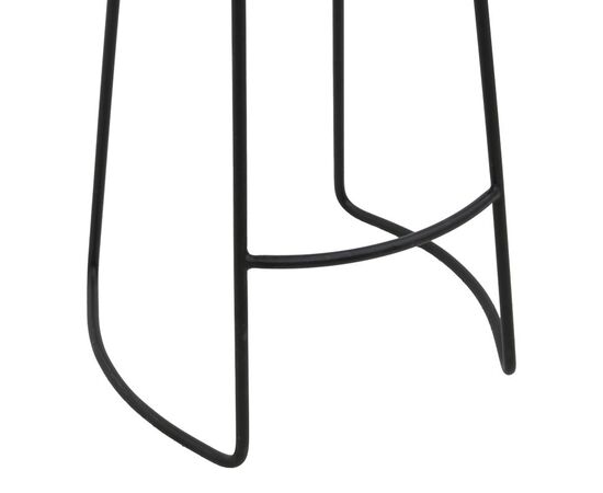 Σκαμπό μπαρ Lamul pakoworld ξύλο φτελιάς σε καρυδί-μαύρη απόχρωση και μέταλλο 48x42x71εκ - ΣΚΑΜΠΟ ΜΠΑΡ στο Milonadakis.gr