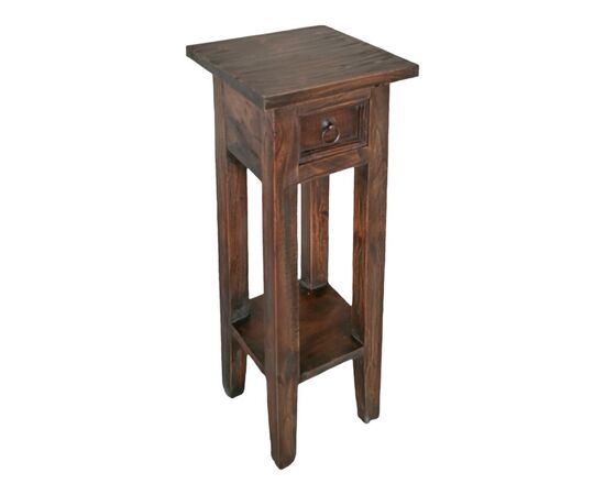 Βοηθητικό τραπέζι Orkney pakoworld μαόνι ξύλο σε καρυδί απόχρωση 25x25x67εκ - ΒΟΗΘΗΤΙΚΑ ΤΡΑΠΕΖΑΚΙΑ στο Milonadakis.gr