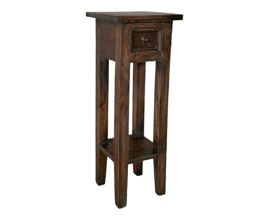 Βοηθητικό τραπέζι Orkney pakoworld μαόνι ξύλο σε καρυδί απόχρωση 25x25x67εκ - ΒΟΗΘΗΤΙΚΑ ΤΡΑΠΕΖΑΚΙΑ στο Milonadakis.gr