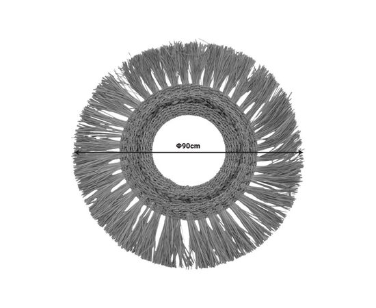 Καθρέπτης Fiole Inart ψάθα σε φυσική απόχρωση Φ90x6εκ - ΚΑΘΡΕΠΤΕΣ στο Milonadakis.gr