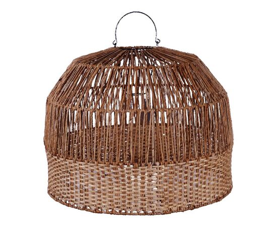 Φωτιστικό οροφής Erdon Inart  μπανάνα ξύλο-rattan pe σε φυσική απόχρωση Φ60x45εκ - ΦΩΤΙΣΤΙΚΑ ΟΡΟΦΗΣ στο Milonadakis.gr