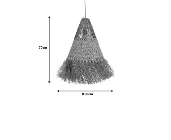 Φωτιστικό οροφής Vajem Inart mendong σε φυσική απόχρωση 50x50x70εκ - ΦΩΤΙΣΤΙΚΑ ΟΡΟΦΗΣ στο Milonadakis.gr