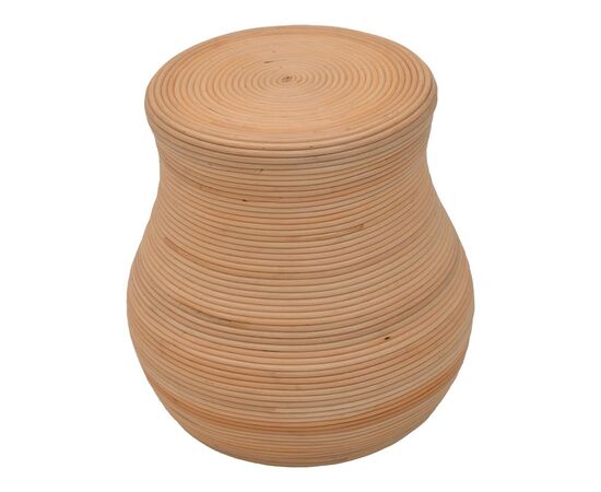 Σκαμπό Bulaten Inart rattan σε φυσική απόχρωση Φ45x45εκ - ΠΟΥΦ - ΣΚΑΜΠΟ - ΜΠΑΟΥΛΟ στο Milonadakis.gr