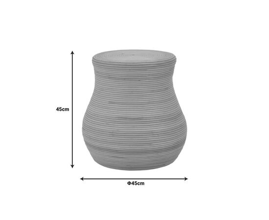 Σκαμπό Bulaten Inart rattan σε φυσική απόχρωση Φ45x45εκ - ΠΟΥΦ - ΣΚΑΜΠΟ - ΜΠΑΟΥΛΟ στο Milonadakis.gr