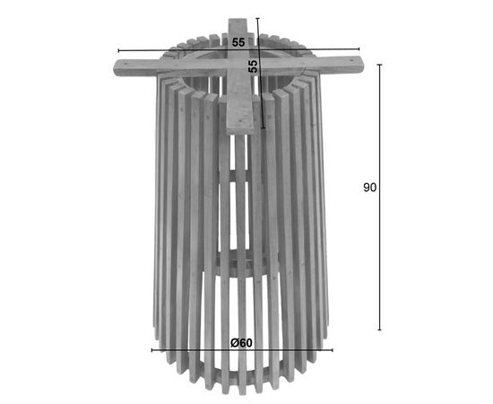 Βάση τραπεζιού μπαρ Galy pakoworld mindi ξύλο σε φυσική απόχρωση Φ60x90εκ - ΒΑΣΕΙΣ ΤΡΑΠΕΖΙΩΝ στο Milonadakis.gr