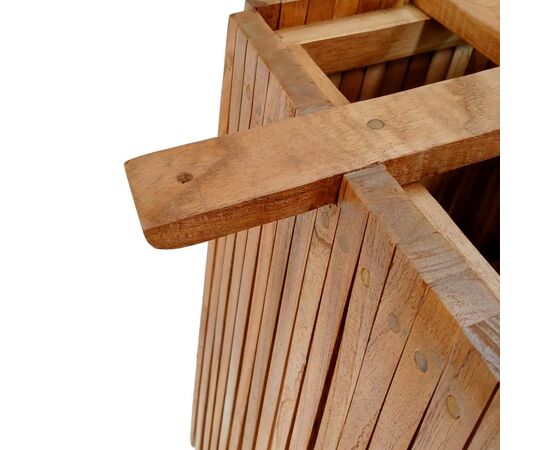 Βάση τραπεζιού μπαρ Darius pakoworld mindi ξύλο σε φυσική απόχρωση 60x60x90εκ - ΒΑΣΕΙΣ ΤΡΑΠΕΖΙΩΝ στο Milonadakis.gr