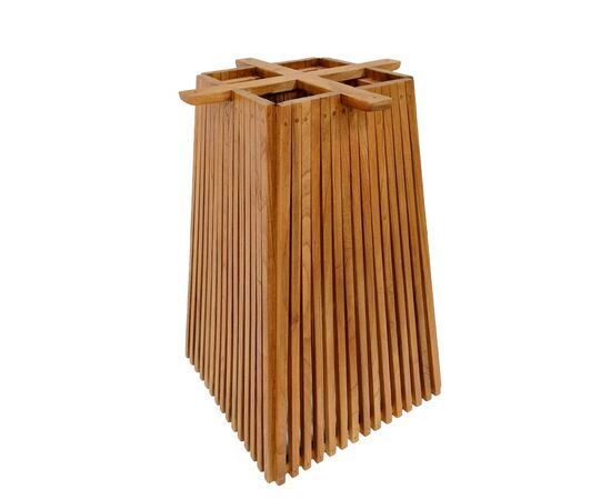 Βάση τραπεζιού μπαρ Darius pakoworld mindi ξύλο σε φυσική απόχρωση 60x60x90εκ - ΒΑΣΕΙΣ ΤΡΑΠΕΖΙΩΝ στο Milonadakis.gr