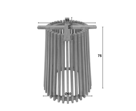 Βάση Τραπεζιού Galy pakoworld mindi ξύλο σε φυσική απόχρωση Φ60x75εκ - ΒΑΣΕΙΣ ΤΡΑΠΕΖΙΩΝ στο Milonadakis.gr