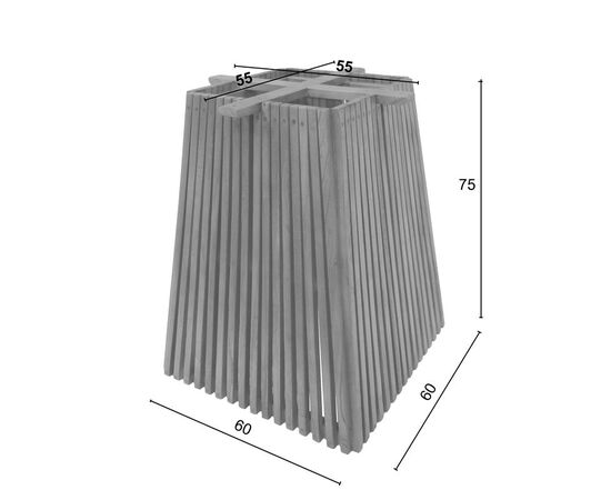 Βάση Τραπεζιού Darius pakoworld mindi ξύλο σε φυσική απόχρωση 60x60x75εκ - ΒΑΣΕΙΣ ΤΡΑΠΕΖΙΩΝ στο Milonadakis.gr