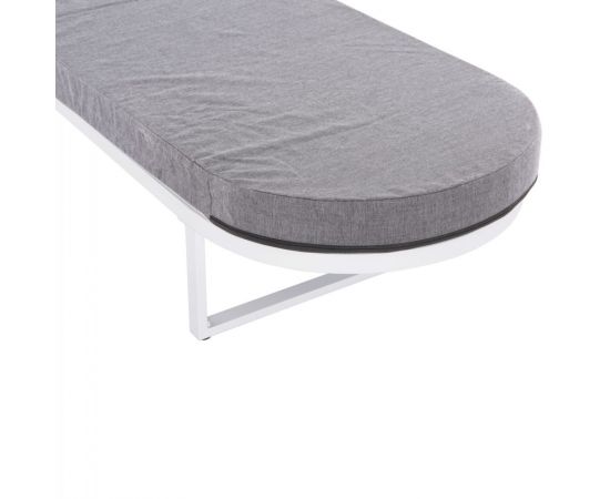 ΕΠΑΓΓΕΛΜ. ΞΑΠΛΩΣΤΡΑ MALLOW HM10715.01 ΛΕΥΚΟ ΑΛΟΥΜ.& ΓΚΡΙ ΜΑΞΙΛΑΡΙ 198x71x40,5-103Υεκ. - ΞΑΠΛΩΣΤΡΕΣ στο Milonadakis.gr