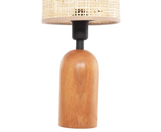 ΕΠΙΤΡΑΠΕΖΙΟ ΦΩΤΙΣΤΙΚΟ LYKTUR HM4709 ΜΠΕΖ ΚΑΠΕΛΟ WICKER-ΞΥΛΙΝΗ ΒΑΣΗ Φ15,5x35,5Υεκ. - ΕΠΙΤΡΑΠΕΖΙΑ ΦΩΤΙΣΤΙΚΑ στο Milonadakis.gr