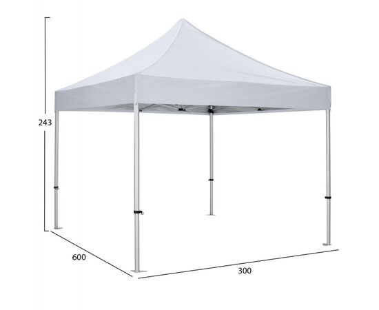 GAZEBO MATTHEW-AL HM6313 ΠΤΥΣΣΟΜ.-ΕΠΑΓΓΕΛΜΑΤΙΚΗ ΧΡΗΣΗ-ΣΚΕΛΕΤΟΣ ΑΛΟΥΜ.ΑΣΗΜΙ-ΛΕΥΚΟ ΥΦΑΣΜΑ 3x3x3,43Yμ - ΚΙΟΣΚΙΑ στο Milonadakis.gr