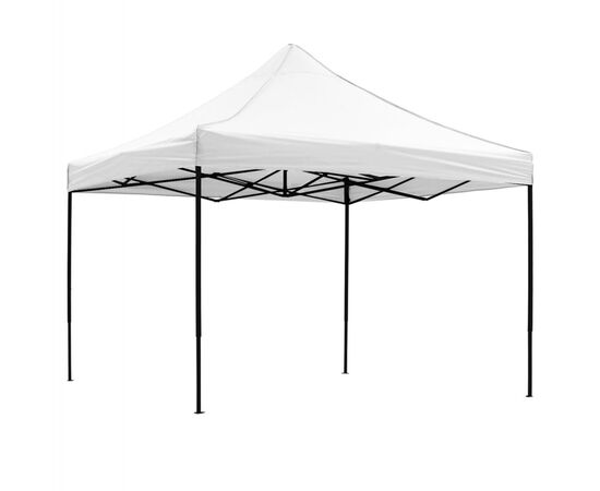 ΚΙΟΣΚΙ/GAZEBO MATTHEW HM6310 ΠΤΥΣΣΟΜΕΝΟ-ΣΚΕΛΕΤΟΣ ΜΕΤΑΛ.ΜΑΥΡΟΣ-ΛΕΥΚΟ ΥΦΑΣΜΑ 3x3x3,10Yμ - ΚΙΟΣΚΙΑ στο Milonadakis.gr