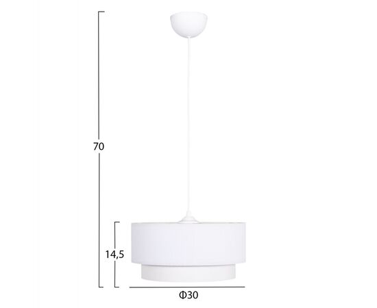 ΦΩΤΙΣΤΙΚΟ ΟΡΟΦΗΣ ΚΥΛΙΝΔΡΙΚΟ KRIKS HM4707.01 PVC ΣΕ ΛΕΥΚΟ Φ30x70Υεκ. - ΦΩΤΙΣΤΙΚΑ ΟΡΟΦΗΣ στο Milonadakis.gr