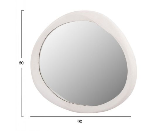 ΚΑΘΡΕΠΤΗΣ ΤΟΙΧΟΥ ΟΒΑΛ ΣΕΙΡΑ SANTORINI HM4513 MDF ΣΕ ΥΠΟΛΕΥΚΟ 90x3,2x60Υεκ - ΚΑΘΡΕΠΤΕΣ στο Milonadakis.gr