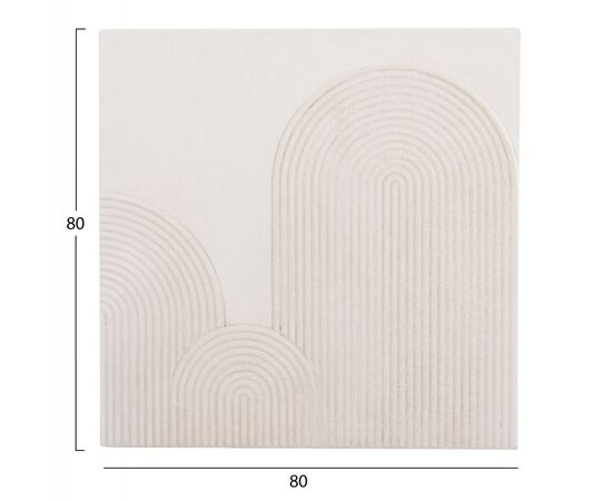 ΠΙΝΑΚΑΣ ΤΕΤΡΑΓΩΝΟΣ ΣΕΙΡΑ SANTORINI HM4517 MDF ΣΕ ΥΠΟΛΕΥΚΟ ΧΡΩΜΑ 80x4,5(πάχος)x80Υεκ. - ΠΙΝΑΚΕΣ στο Milonadakis.gr