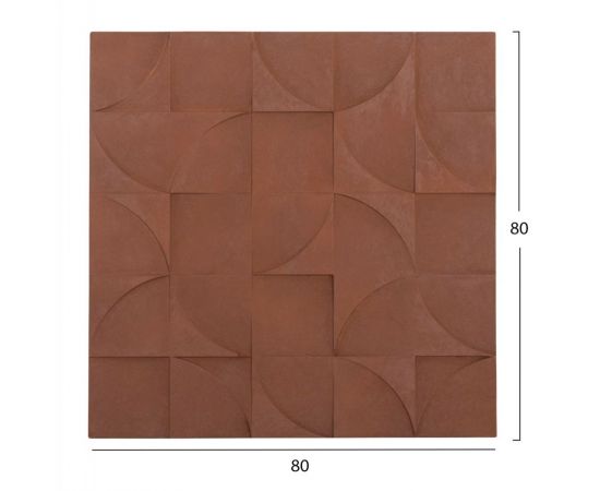 ΠΙΝΑΚΑΣ ΤΕΤΡΑΓΩΝΟΣ ΣΕΙΡΑ SANTORINI HM4524 MDF ΣΕ ΚΑΦΕ ΧΡΩΜΑ 80x5(πάχος)x80Υεκ. - ΠΙΝΑΚΕΣ στο Milonadakis.gr