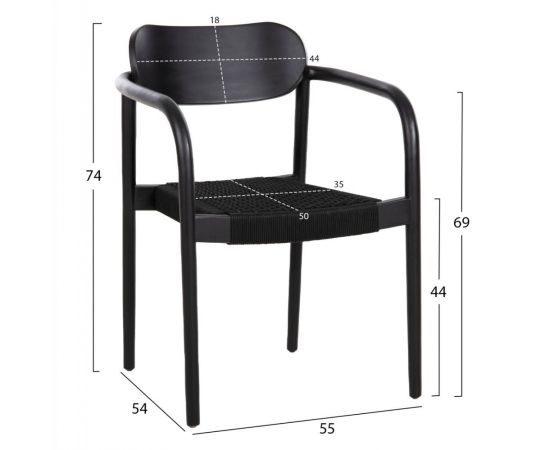ΣΕΤ ΤΡΑΠΕΖΑΡΙΑΣ 5ΤΜΧ OSLO HM21075.01 ΣΤΡΟΓΓΥΛΟ ΤΡΑΠΕΖΙ Φ120εκ. & 4 ΚΑΡΕΚΛΕΣ-ΜΑΥΡΟ - ΤΡΑΠΕΖΑΡΙΕΣ στο Milonadakis.gr