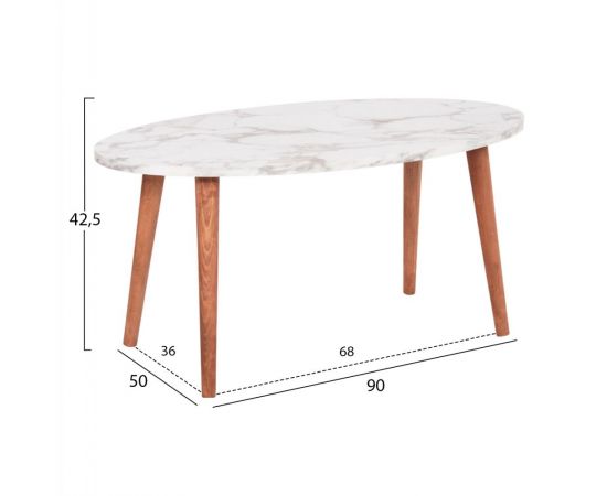 ΣΕΤ ΤΡΑΠΕΖΙ ΣΑΛΟΝΙΟΥ & 3 ΒΟΗΘ.ΤΡΑΠΕΖΙΑ VITAL HM18180.03 ΜΕΛΑΜΙΝΗ ΛΕΥΚΟ ΜΑΡΜΑΡΟ-ΚΑΡΥΔΙ ΠΟΔΙΑ - ΤΡΑΠΕΖΑΚΙΑ ΣΑΛΟΝΙΟΥ στο Milonadakis.gr