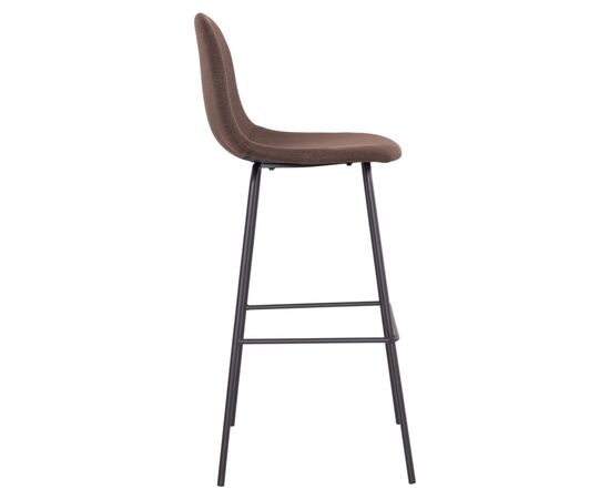 ΣΚΑΜΠΟ ΜΠΑΡ VINCENT HM8579.23 ΚΑΦΕ ΥΦΑΣΜΑ-ΜΑΥΡΟΣ ΜΕΤΑΛΛΙΚΟΣ ΣΚΕΛΕΤΟΣ 47x46x104Υεκ. - ΣΚΑΜΠΟ ΜΠΑΡ στο Milonadakis.gr